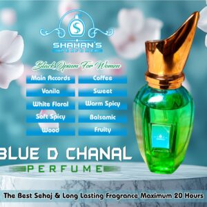 Blue D Chanal Perfume – Black Opium Inspired Long Lasting Fragrance for Women