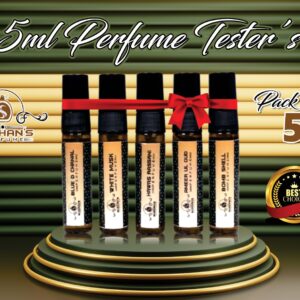 Pack of 5 – 5ml Perfume Testers by Shahan’s House