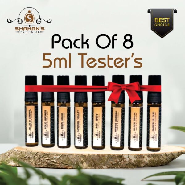 Pack of 8 – 5ml Perfume Testers by Shahan’s House